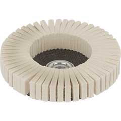 Filz-Lamellenscheibe 125mm Bohrung 22mm zum Polieren