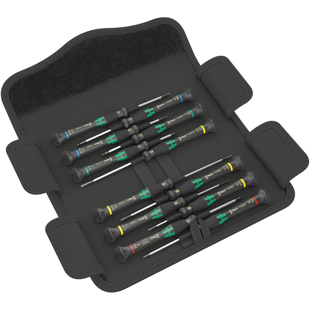 Elektroniker-Schraubendrehersatz WERA Kraftform Micro-Set 12tlg.