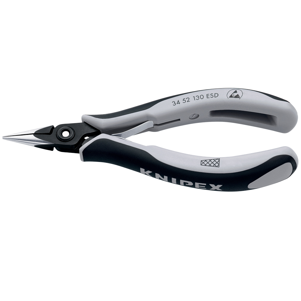 KNIPEX Praez.-Elektronikzange,flachrund
