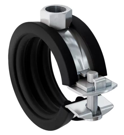 Gelenkrohrschelle FGRSeinteilig, mit Pendelschraube galvanisch verzinkt, Spannbereich: 40 - 44mm