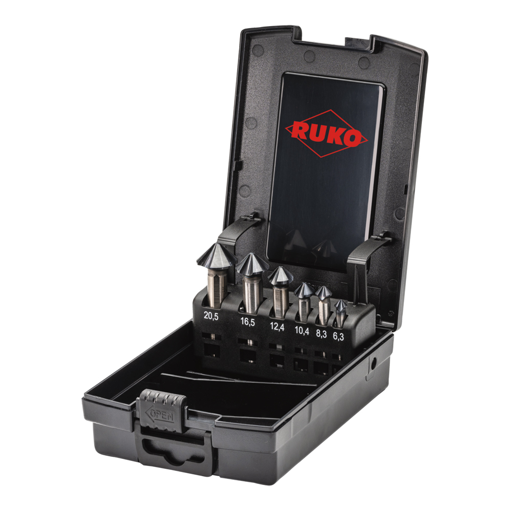Kegelsenker-Set 4S HSS-Co5 Runatec nach DIN335C  (04807)