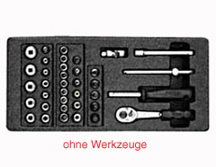 Mulde leer f. 1/4" Werkzeuge 157,5x310mm Kunststoff
