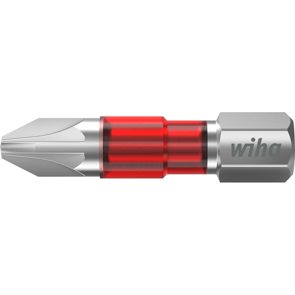 PROFI-TY-Bit 1/4"  rot, auch für Impact- und Schlagschrauber, Abtrieb: PZ1, Länge: 29mm