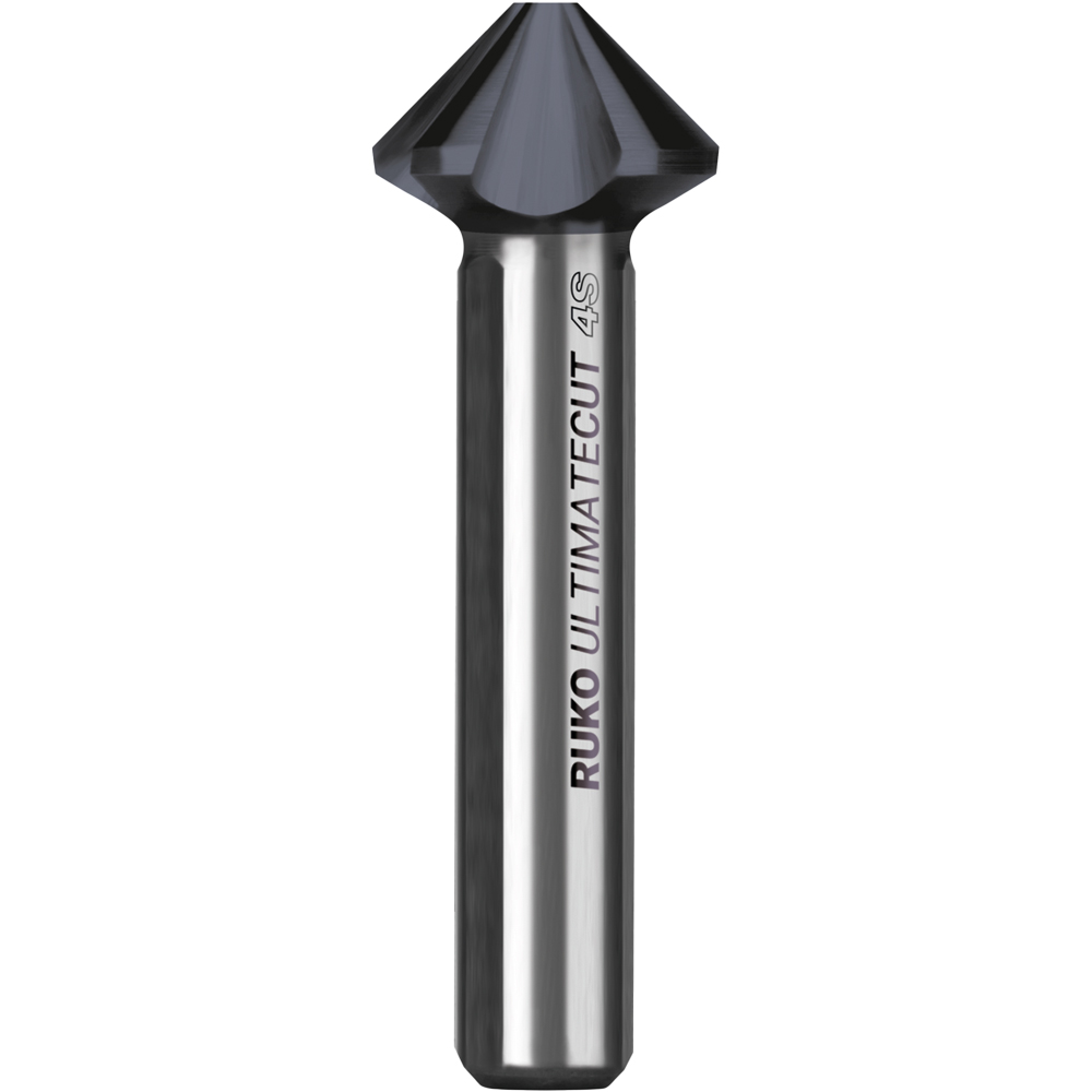 Kegelsenker 4 Schneider ngleich geteilt, 90°/Dreikant-Schaft/Stahl bis 1100N/mm², Durchmesser (D): 10,4mm