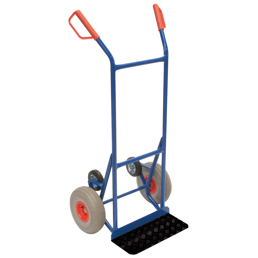 Stiegen-Rodel für 250kg, mit Stützrad pannensichere Bereifung