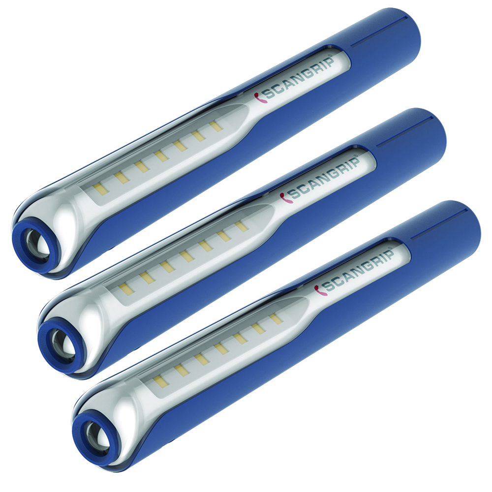 3x LED Akku-Stablampe,Li-Ion,IP20 mit USB-Ladekabel,ohne Netzteil