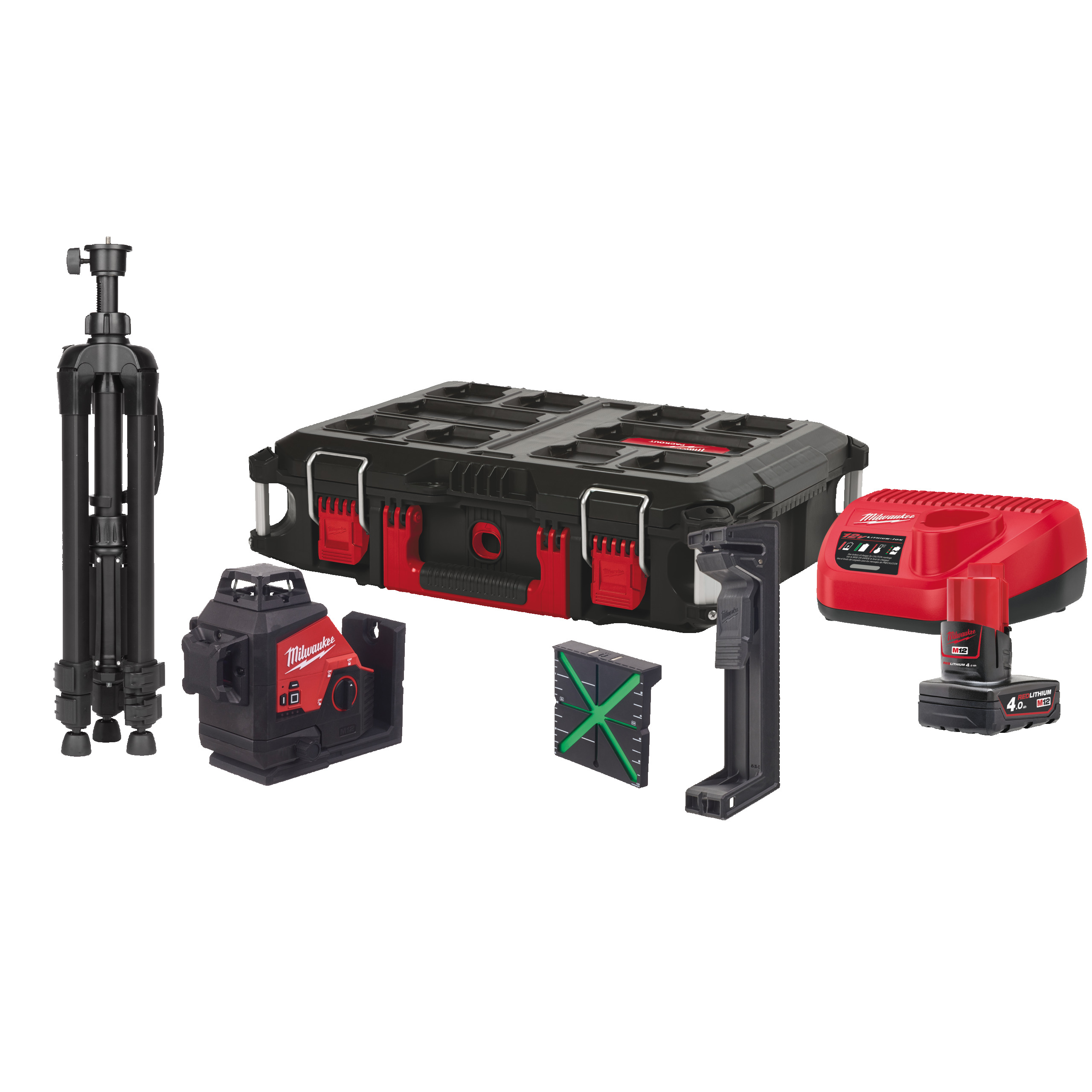 Akku-KreuzLin-Laser 3x360° MILWAUKEE 12V M123PLSKIT-401P