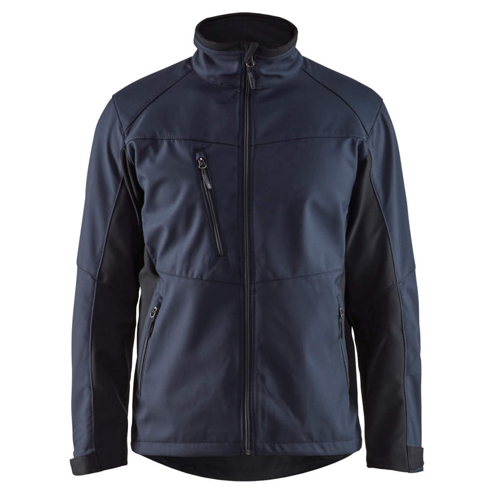 Softshell-Jacke,, UNITE 4950,100% PE,2-Lagen,255 g/m², Farbe: dunkelblau/schwarz, Größe: 3XL
