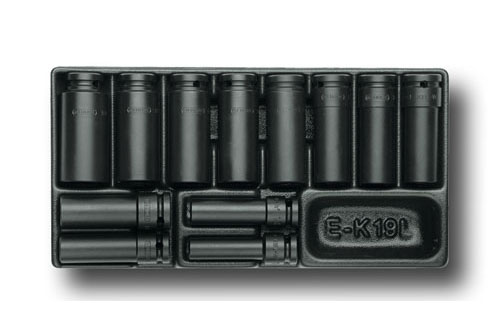 Satz Kraftschraubereinsätze 1/2" in 1/3 ES-Modul, 1500 ES-K 19 L