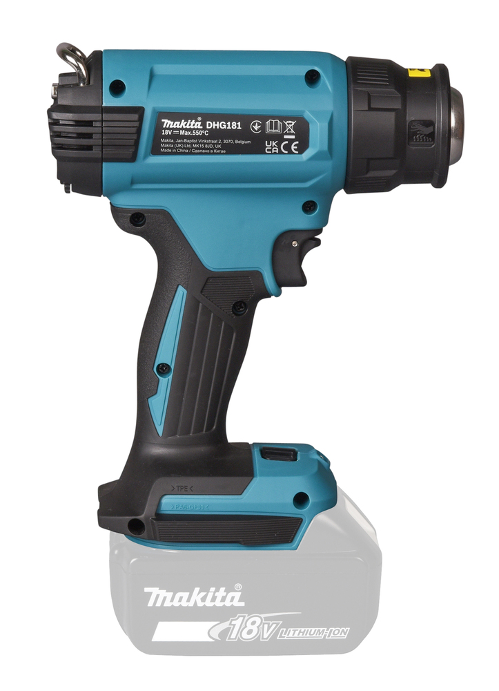 Akku-Heißluftgeb. MAKITA DHG181ZJ 18V max.550°,ohne Akku u.Ladegerät