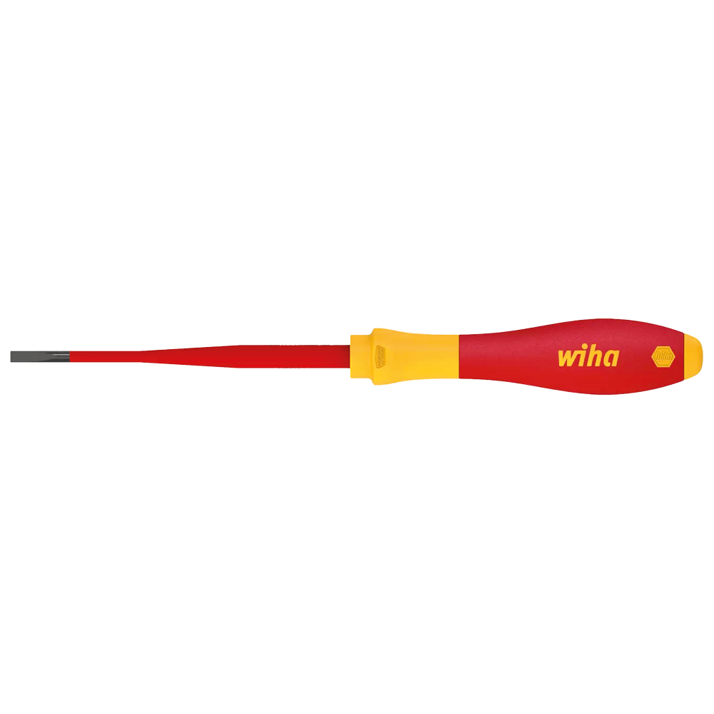 Schlitz-Schraubenzieher SLIM-1000V, 2K-Softfinish-Griff,EN60900, Breite der Klinge: 3,5mm