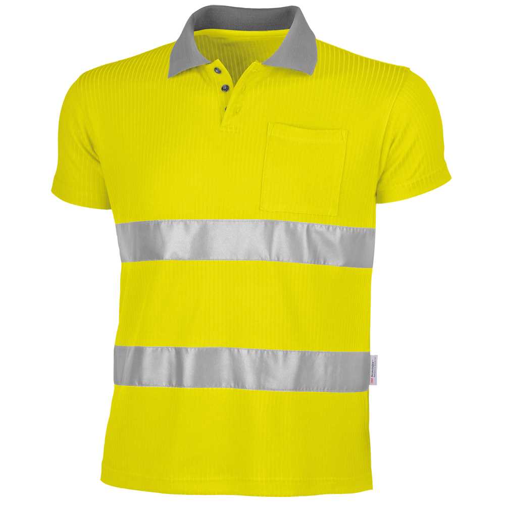 WS-Polo-Shirt, EN471,, Nr. 40115-6-S, Seite: 29, Farbe: warngelb, Größe: S