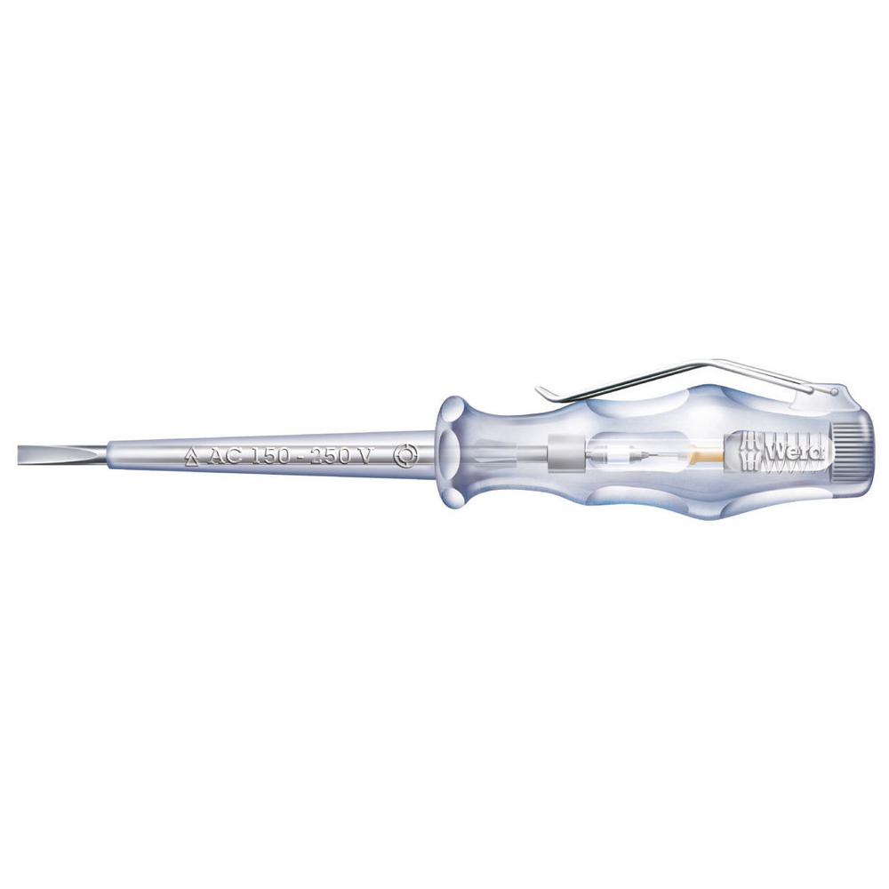 VDE-Phasenprüfer WERA 247 150-250 Volt 3x70mm mit Ansteckclip