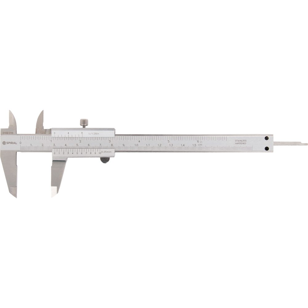 Feststell-Taschenschiebelehre Nonius 1/20mm 1/128"
