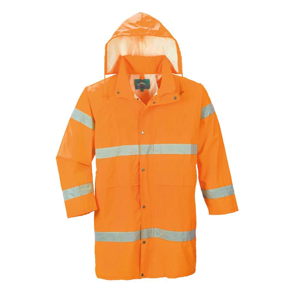 Regenmantel Warnschutz EN 20471 Klasse 3,EN 343 3.1
