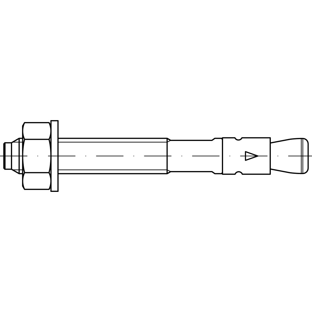 IMC Expressanker St. A2K, galvanisch verzinkt, Durchmesser: 12mm, Gesamtlänge: 86mm