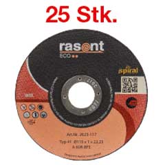 25 Stk.Trennscheibe RASANT ECO 230x1,9mm A30R-BFE,für Inox,extra dünn