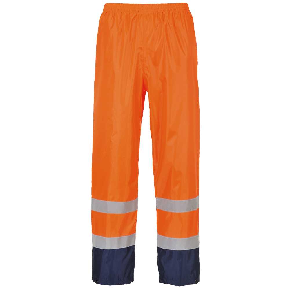 Regenhose Warnschutz 2-färbig EN 20471Kl.1,EN 343 3.1