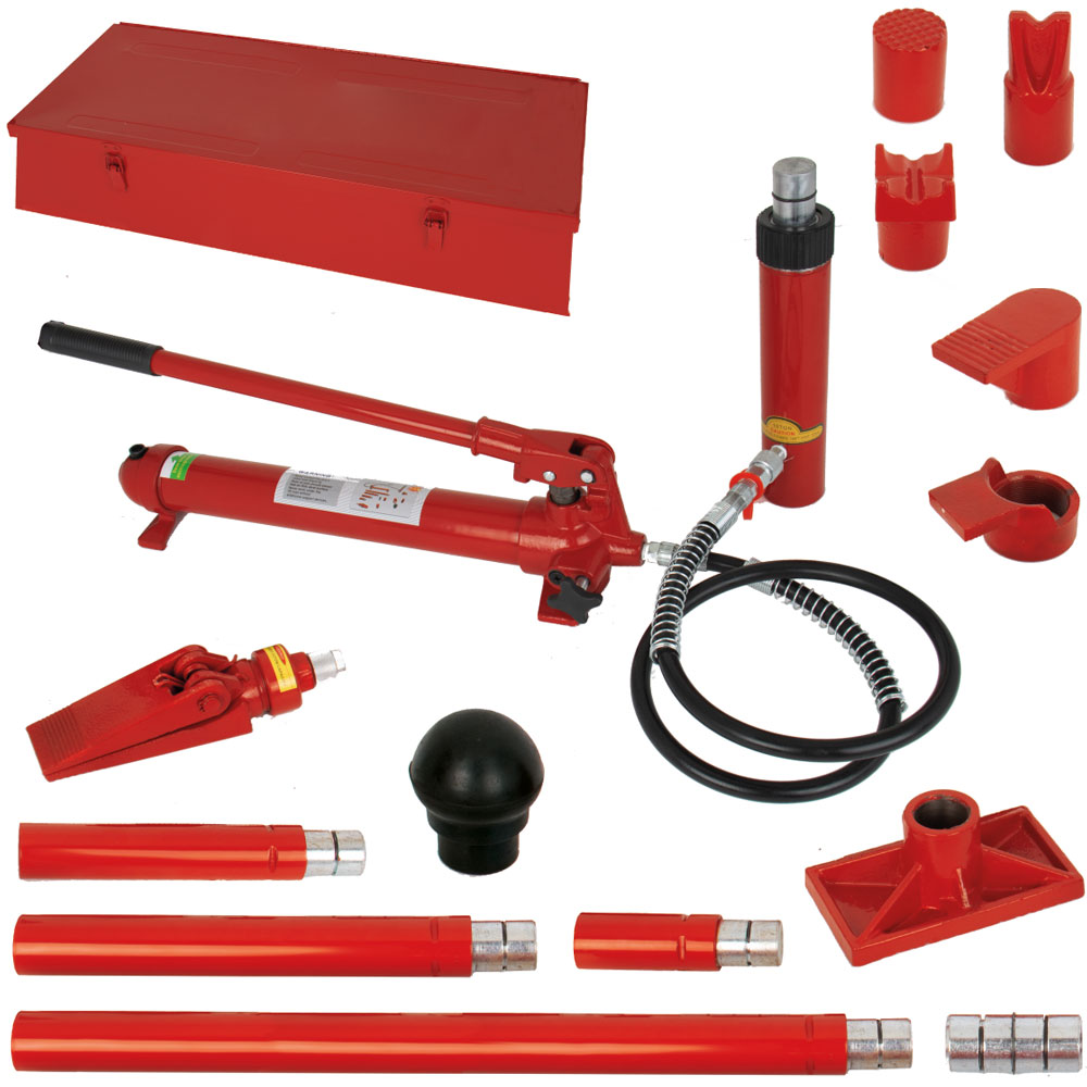Hydraulik-Hub-und Ausricht-Set 10To Ausführung in Stahlkoffer
