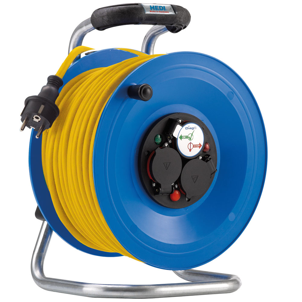 Kabeltrommel 230V/16A,25m 3x2,5mm² Baurobust K35,3x230V,IP44,Hartgummi