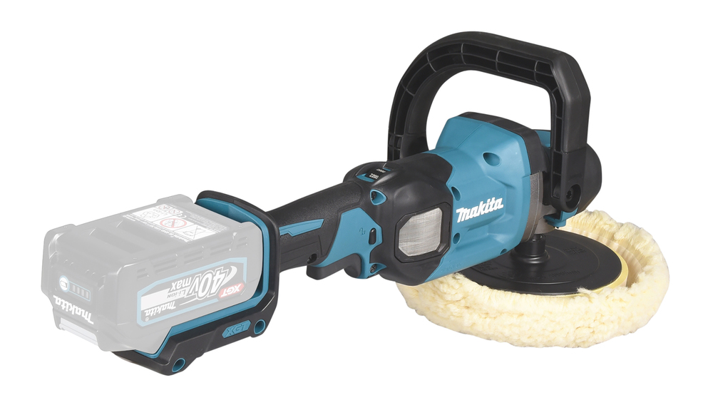 Akku-Polierschleifer MAKITA PV001GZ 40V Ø165mm,3,8kg ohne Akku,Koffer u. Ladeg.