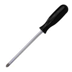 Kreuzschraubenzieher CLASSIC, mattchrom,4-Kant-Heft, Abtrieb: PH0, Länge der Klinge: 75mm