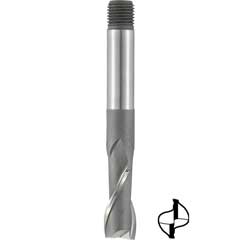 Langlochfräser lang,Gewinde,9mm ULTRA CO-HSS,System Clarkson,2-lippig