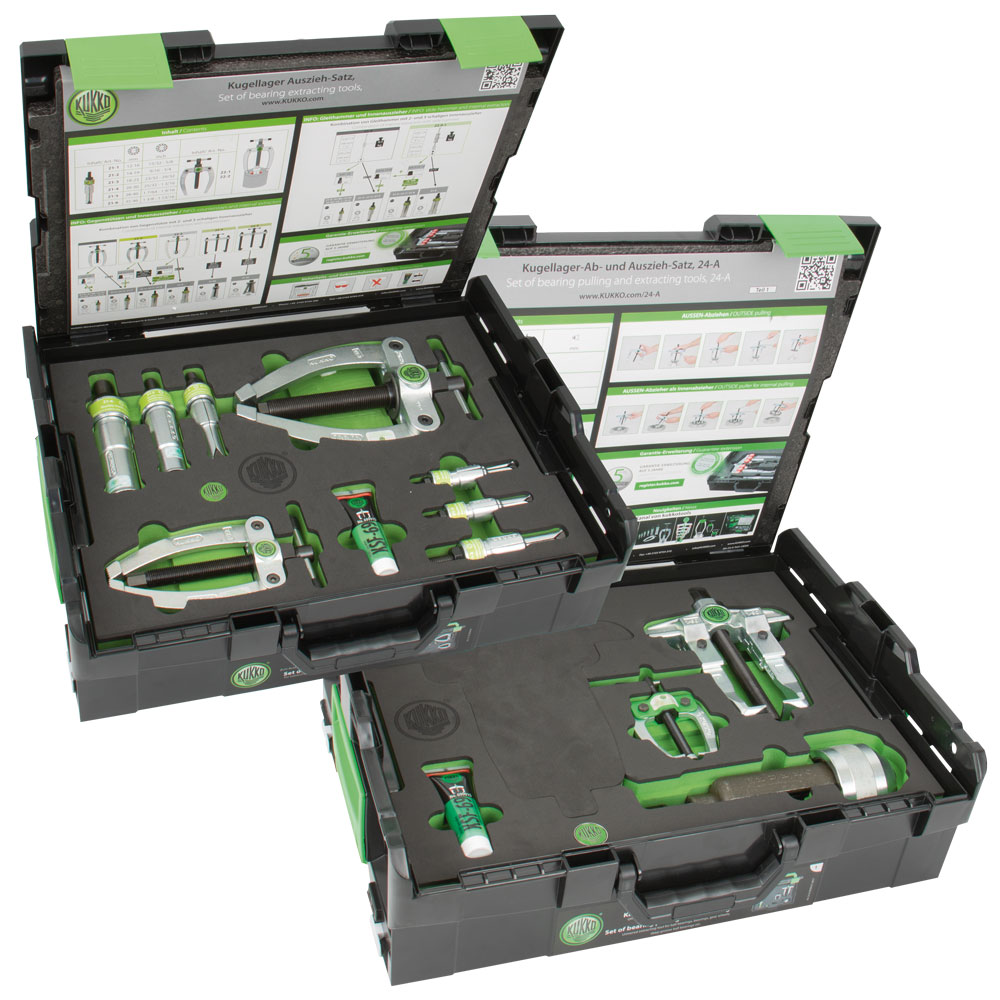 Abzieher-Garnitur K24A komplett,in Kunststoff-Box-System
