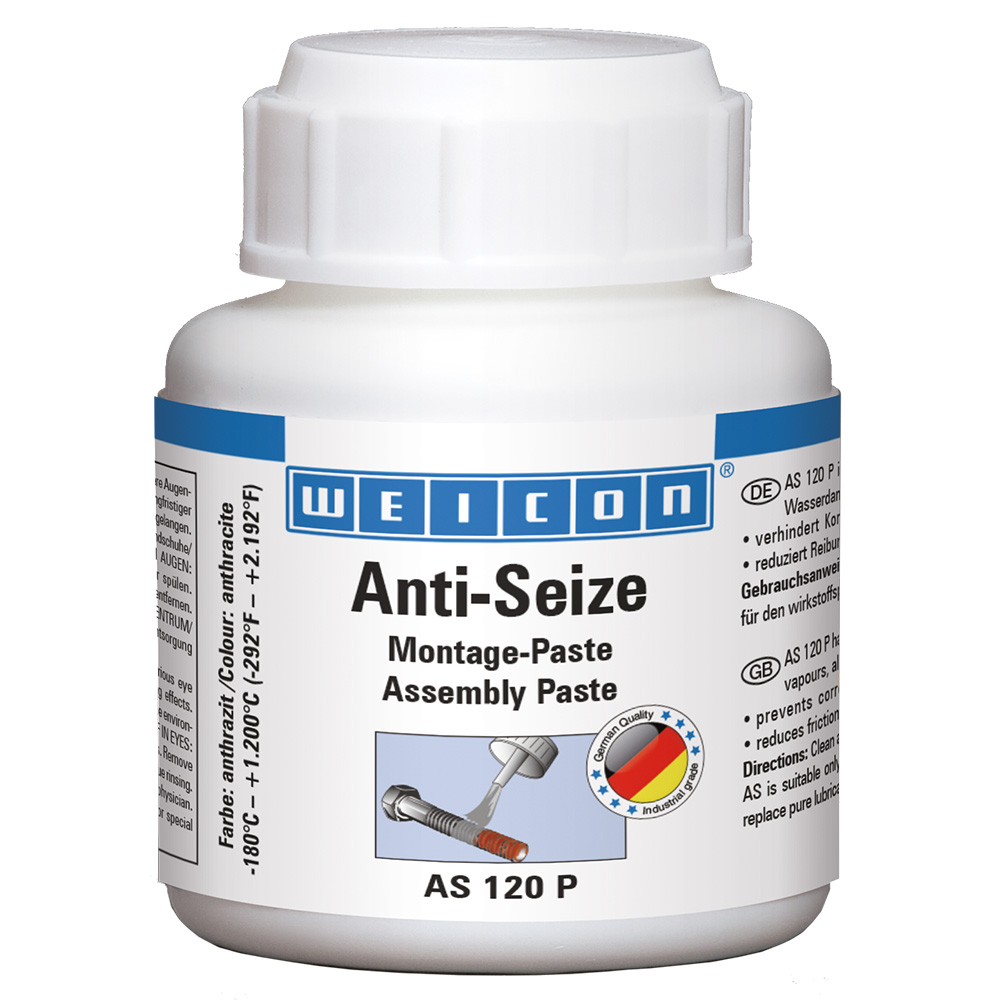 Anti-Seize Montagepaste AS, hochtemperaturbeständige Montagepaste, Behälterinhalt: 120 g