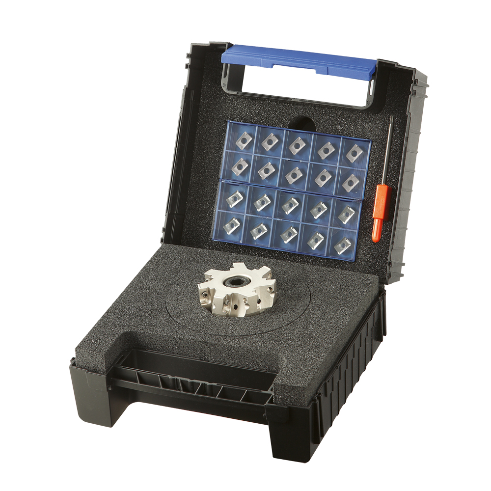 Fräserset TOP E124A 50x7 A10 D=50 Z7 inkl. 20 Stück APKT1003PDER- MP1003