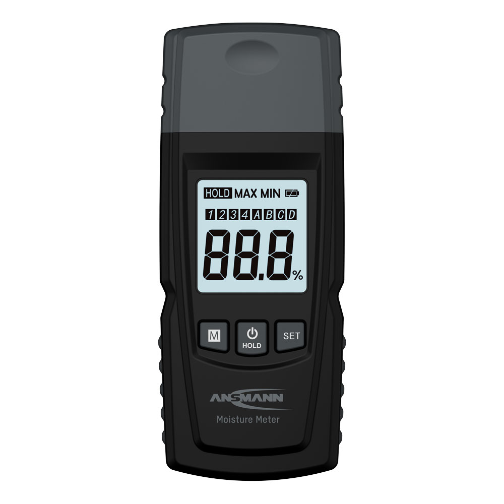 Feuchtigkeits-Messgerät m. LCD Display für Holz-und Baufeuchte