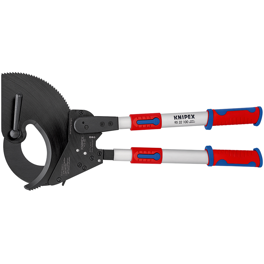 Kabelschneider (Ratschenprinzip) 680 mm brüniert, mit Mehrkomponenten-Hüllen