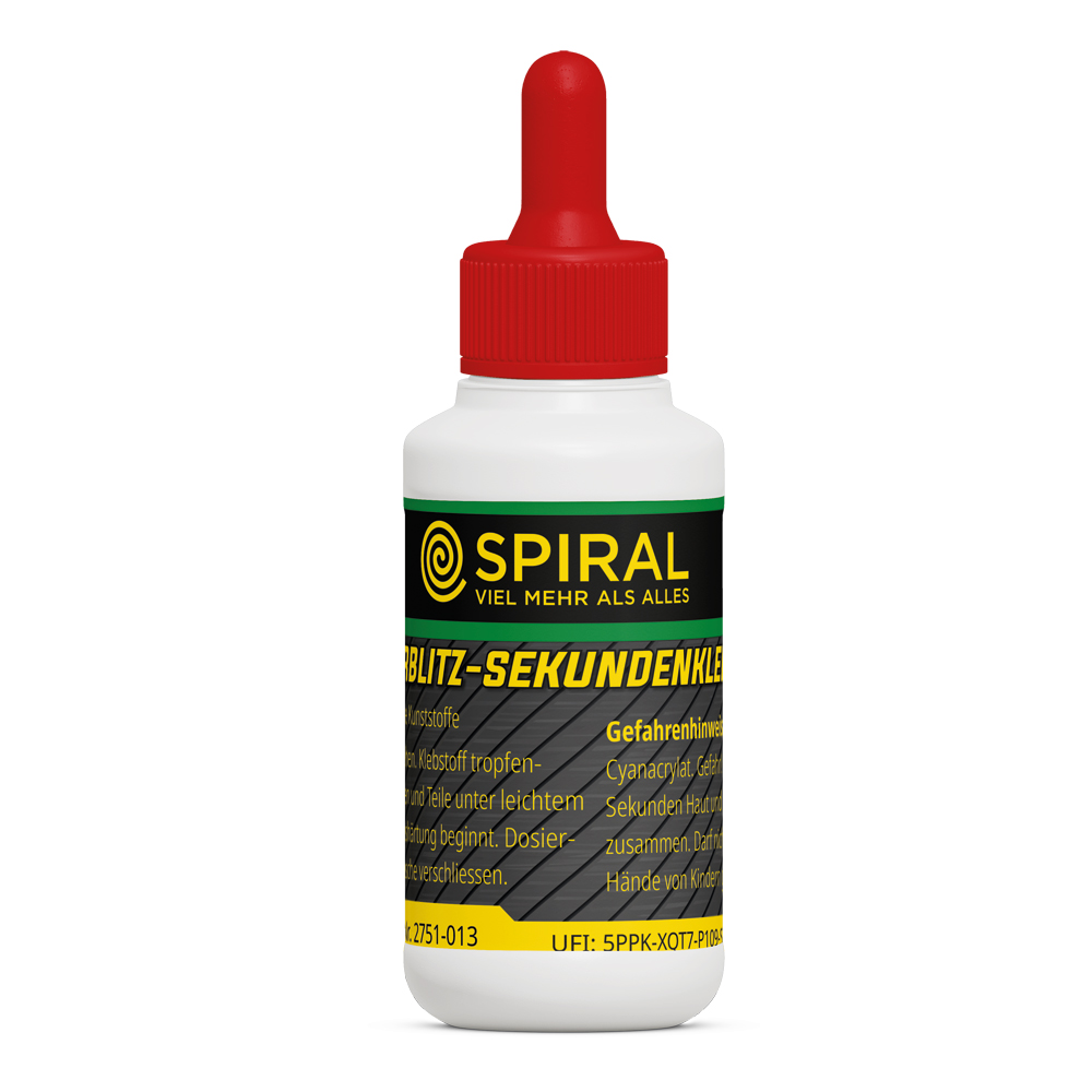 Superblitz-Sekundenkleber 20g niedrigviskos,für Gummi und Kunststoff