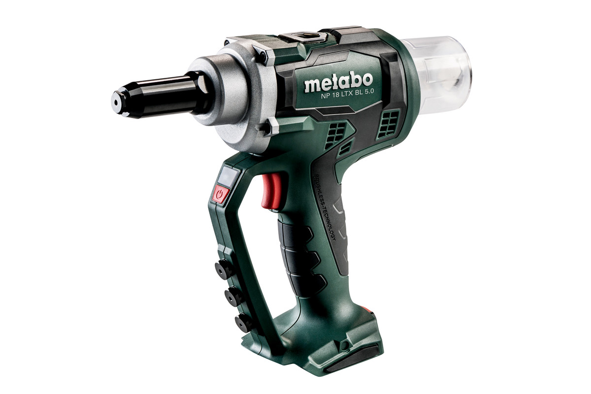 Akku-Nietpistole METABO NP18LTXBL 5.0 ohne Akku, ohne Ladegerät, metaBOX 145 L