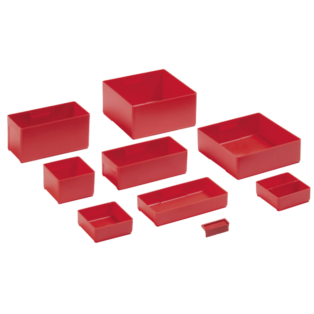 12 Stk.Einsatzkasten 75x75x46 rot