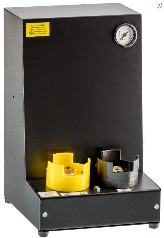 Spray Refill-Station SCHWARZ RAL 9005 Sonderdichtungen, Fass/Kanisteranschluß