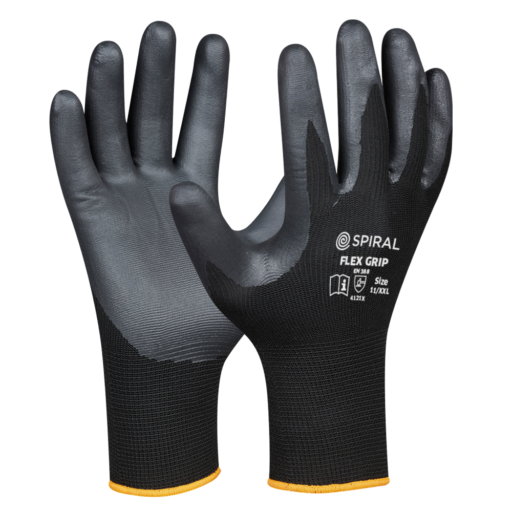 Montagehandschuhe spiral FlexGrip EN 388 4.1.2.1.X. CE Cat.II