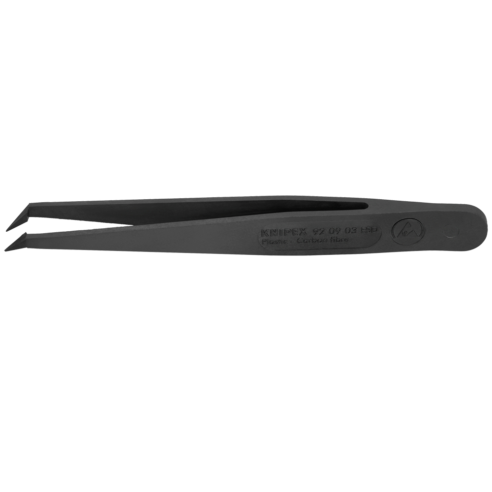 KNIPEX Kunststoffpinzette ESD, schwarz