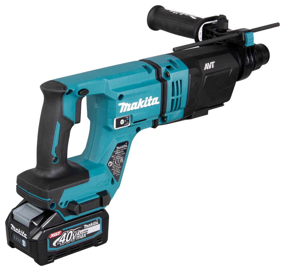 Akku-Bohrhammer MAKITA HR007GM201 40V 2x4Ah Akku,Ladegerät,Koffer