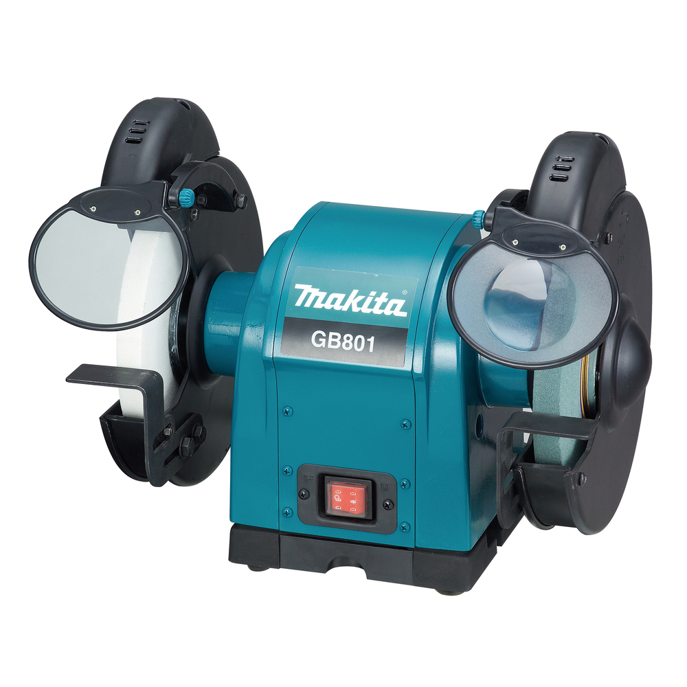 Doppelschleifbock GB801 205x15,88x19mm 550W,Funkenschutz,2 Schleifscheiben