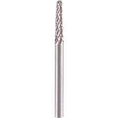 Kleinform-Fräser "L" 3x12-6 Rundkegel Schaft 3mm,aus Vollhartmetall