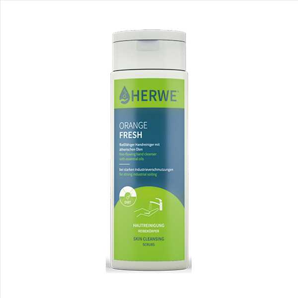 Hautreiniger ORANGE FRESH, bei starker Verschmutzung,m. Reibemittel, Inhalt: 250ml