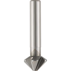 Kegelsenker VHM, Blank, DIN335C, Winkel 90°, Z3, Zylinderschaft , Durchmesser (D): 12,4mm