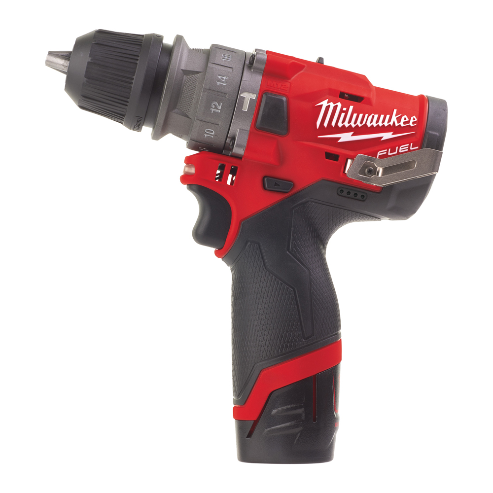 Akku-Schlagbohrschrauber MILWAUKEE 12V M12FPDX-202X FUEL m.Schnellw.bohrf.