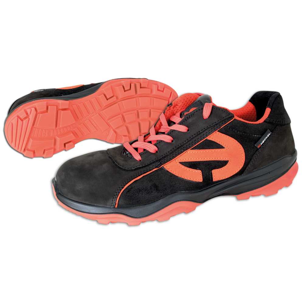 Halbschuh RUN 300 LOW S3 SRC, metallfrei,EN20345/S3 SRC rot/schwarz, Größe: 48