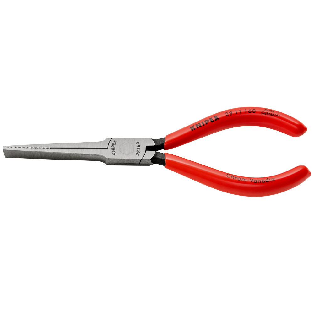 Telefonzange, flache Backen schwarz atramentiert, poliert, KNIPEX