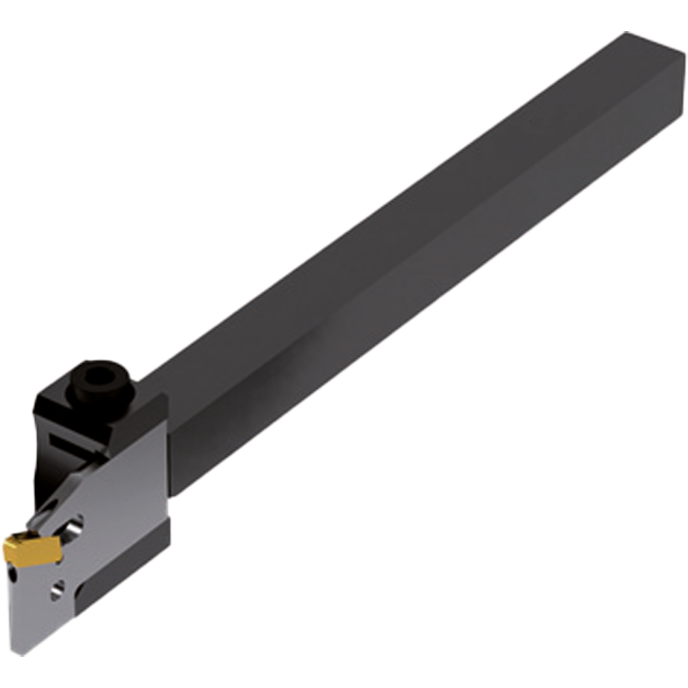 Abstechgrundhalter SECO Typ 150.10, auch für Innenkühlung geeignet, Trennstellenkodierung (Werkstückseitig): Blade-15, Schafthöhe (H): 10mm
